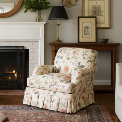 The Rachel Chair with Pleated Skirt